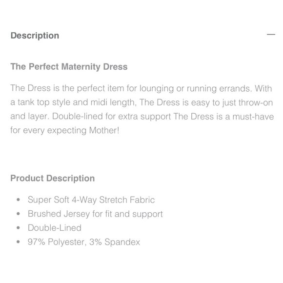 BUMPSUIT The Maternity Black Double Lined Brushed Jersey Midi Dress Size M - Picture 9 of 9